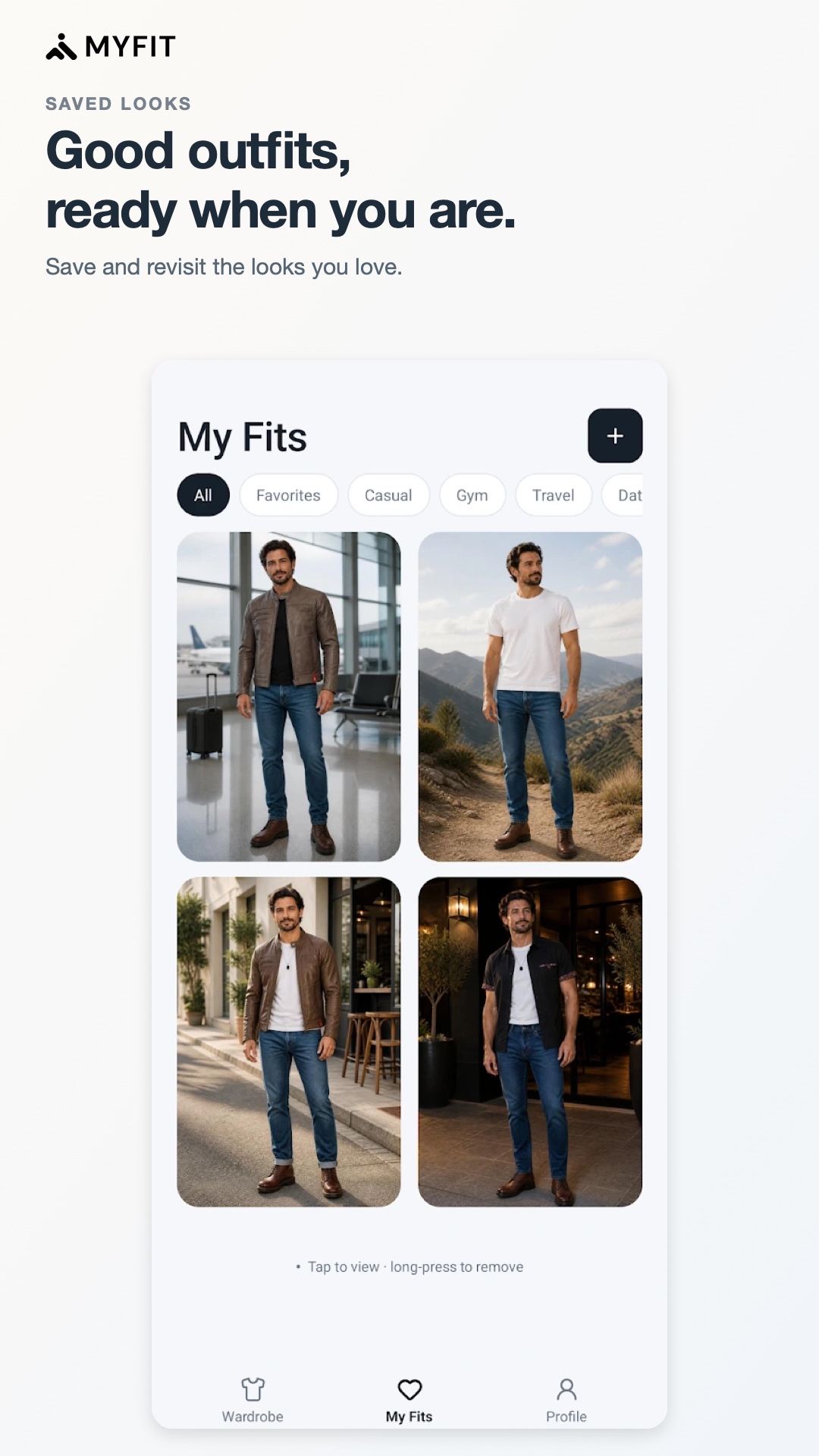 My Fit saved outfits collection