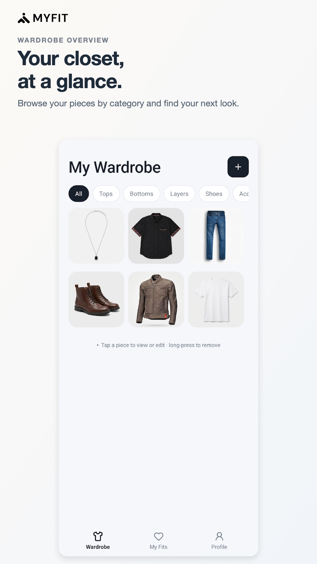 My Fit wardrobe overview